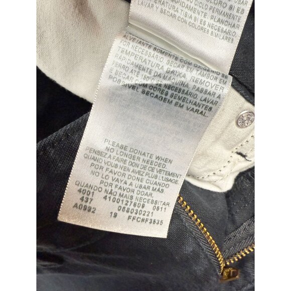 LEVI'S Bold Curve Skinny Dark Wash Black Jeans Size 28 Womens - Picture 6 of 10